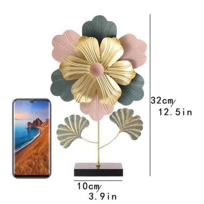 Colorful Flower Table Decor, Modern Metal Leave Statue, Home Miniature Ornament, Iron Exquisite Home Decor Colorful Flower Table Decor, Modern Metal Leave Statue, Home Miniature Ornament, Iron Exquisite Home Decor